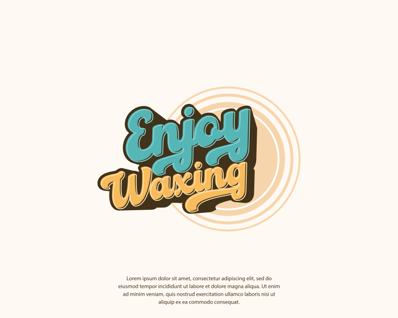 Logo Design Entry 3251832 submitted by asf to the contest for Enjoy Waxing run by joychatzi