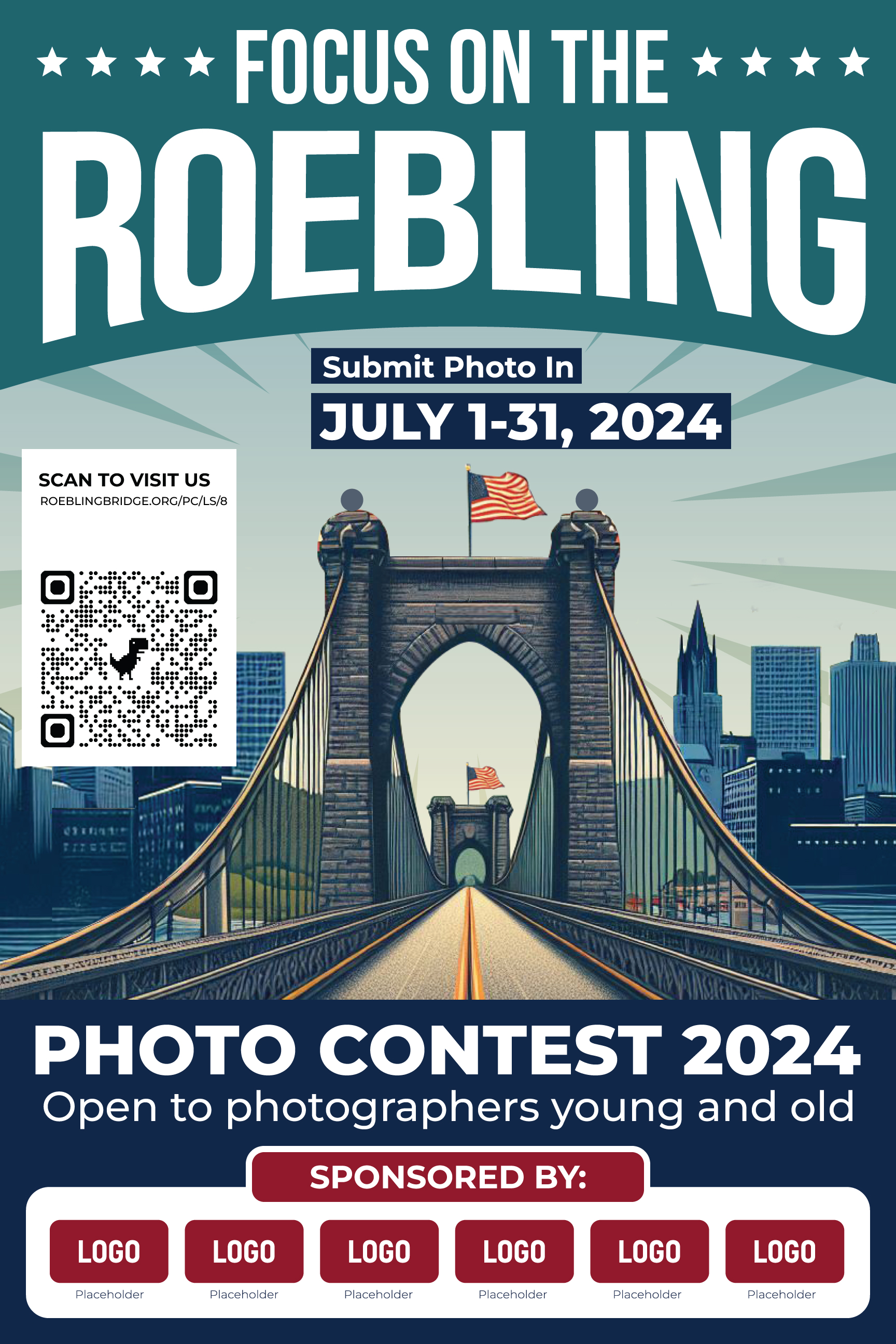 Graphic Design entry 3257418 submitted by Logorium to the Graphic Design for Roebling Bridge Photo Contest 2024 run by Mark Buelsing