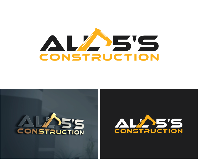 Logo Design entry 2234588 submitted by MugiMulya to the Logo Design for All 5's Construction run by cbrooks@pentabldggroup.com