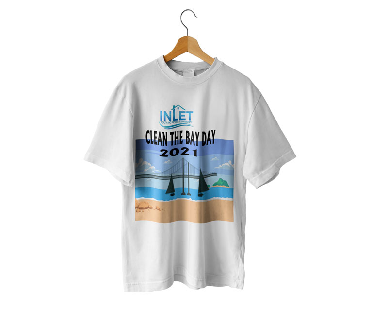 T-Shirt Design entry 2248918 submitted by Colorsurf to the T-Shirt Design for Inlet Realty clean the bay design run by Cjphomes