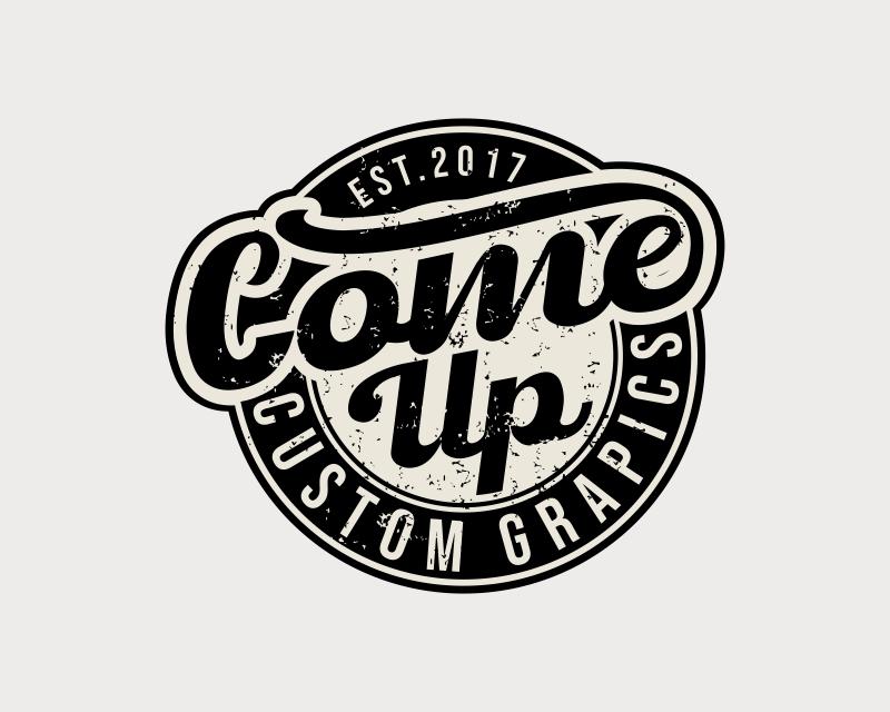 Logo Design entry 2250399 submitted by Armchtrm to the Logo Design for Come Up Custom Graphics run by joshsmithnv
