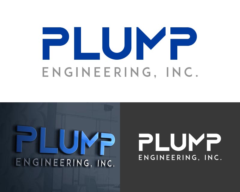 Logo Design entry 2258689 submitted by Sandymanme to the Logo Design for Plump Engineering, Inc. run by plump2021