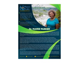 Brochure Design entry 2258945 submitted by Pyramid Graphics to the Brochure Design for Mamie Parker run by MA Parker