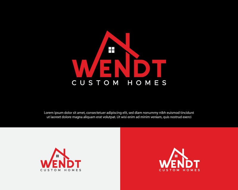 Logo Design entry 2261125 submitted by Ameer967 to the Logo Design for Wendt Custom Homes run by jwendt418