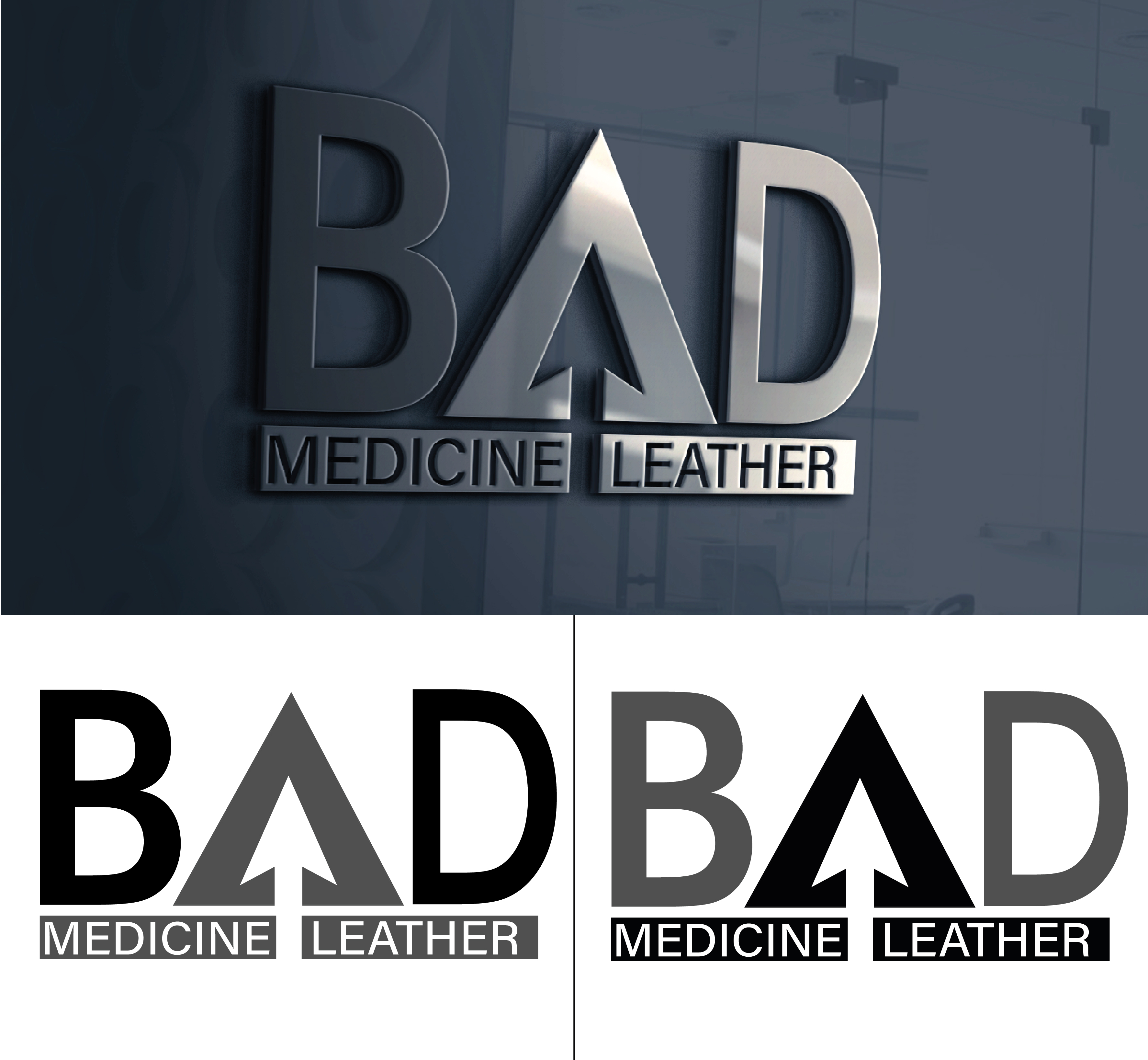 Logo Design entry 2265809 submitted by designlogo25 to the Logo Design for Bad medicine leather co.  run by toppgunn680@gmail.com