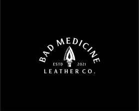 Logo Design entry 2265804 submitted by Tony_Brln to the Logo Design for Bad medicine leather co.  run by toppgunn680@gmail.com