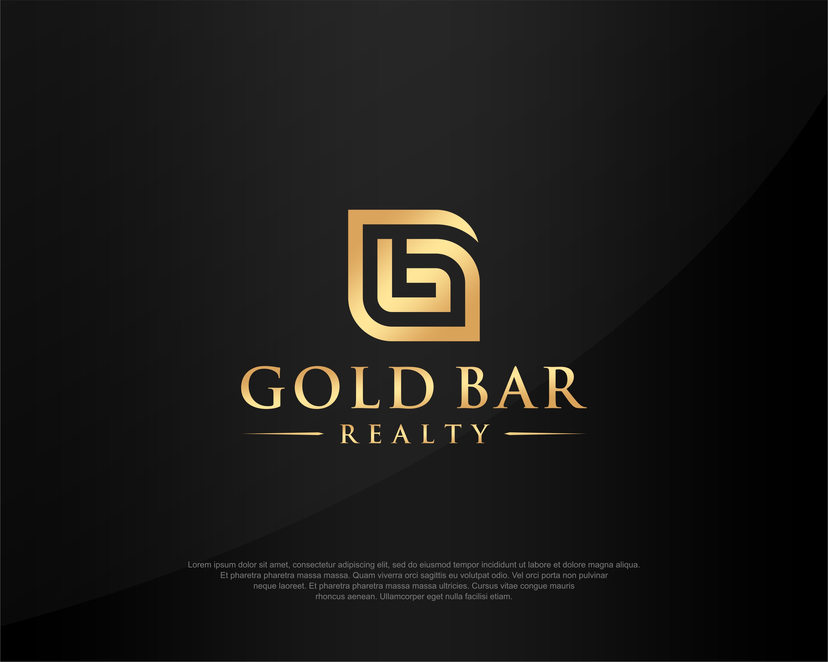 Logo Design entry 2266654 submitted by Armoza10 to the Logo Design for Gold Bar Realty run by nickgohlke