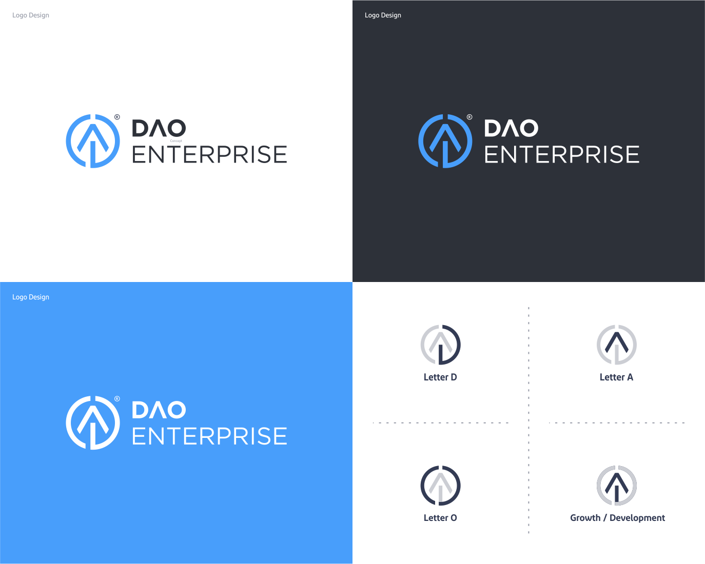 Logo Design entry 2270617 submitted by Bimo to the Logo Design for DAO Enterprise run by kvm