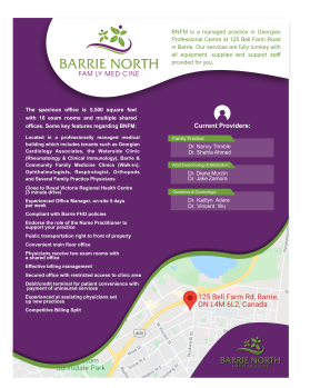 Brochure Design entry 2276102 submitted by ninjadesign to the Brochure Design for Barrie North Family Medicine run by BNFMraymond