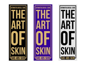 Banner Ad Design entry 2278259 submitted by Singadipa to the Banner Ad Design for The Art of Skin - Banners for Building 4 x 12  Vertical and 4x12  Horizontal  run by TaniaCohen