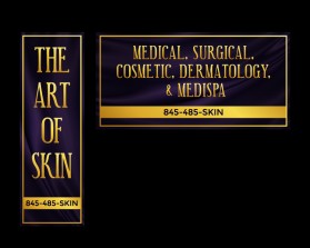 Banner Ad Design entry 2278271 submitted by Ucil Usil to the Banner Ad Design for The Art of Skin - Banners for Building 4 x 12  Vertical and 4x12  Horizontal  run by TaniaCohen
