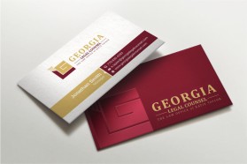 Business Card & Stationery Design entry 2280352 submitted by Amit1991 to the Business Card & Stationery Design for Georgia Legal Counsel run by kmtaylor003