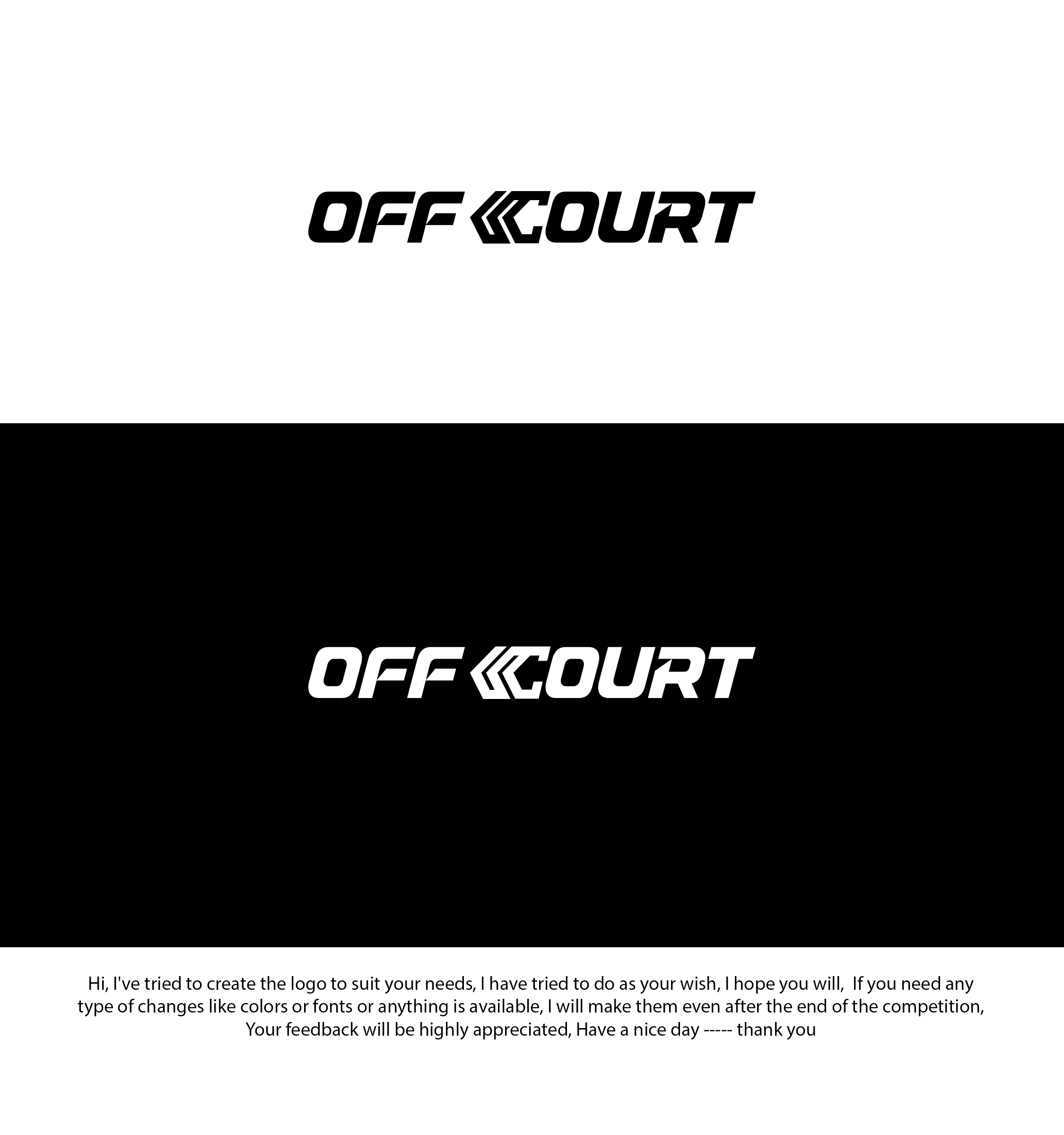 Logo Design entry 2280811 submitted by ENVIRON to the Logo Design for OFF COURT run by rball