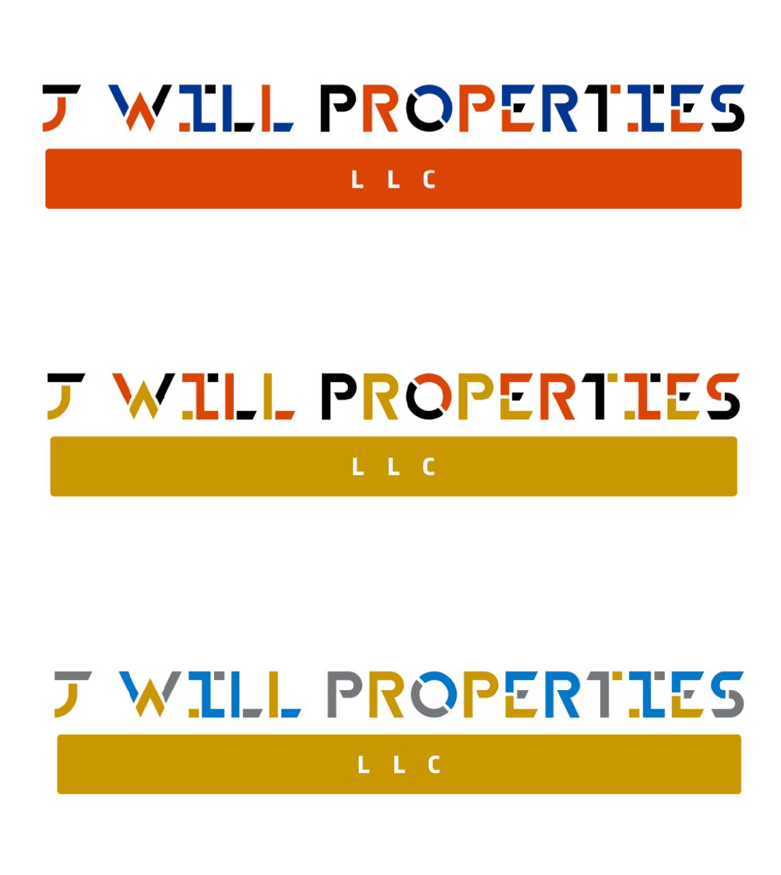 Logo Design entry 2282940 submitted by Kanaram to the Logo Design for J Will Properties LLC run by Williamsjacob151