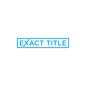 Logo Design entry 2286376 submitted by Hasib99 to the Logo Design for EXACT Title run by samdedelson