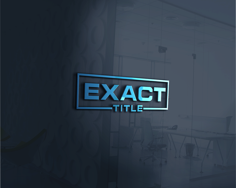 Logo Design entry 2286481 submitted by munathik24 to the Logo Design for EXACT Title run by samdedelson
