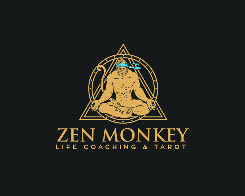 Logo Design entry 2289798 submitted by red spartan to the Logo Design for Zen Monkey Life Coaching & Tarot run by sarah@sarahsconsulting