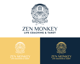 Logo Design entry 2289821 submitted by D'creator to the Logo Design for Zen Monkey Life Coaching & Tarot run by sarah@sarahsconsulting