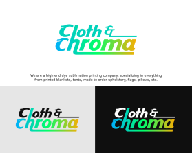 Logo Design Entry 2290308 submitted by 86design to the contest for Cloth & Chroma run by CC4400
