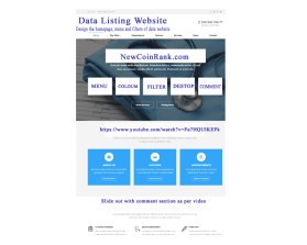 Web Design entry 2291305 submitted by yashwanth to the Web Design for Data Listing Website run by WatanabeStevenC