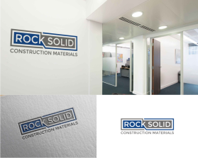 Logo Design entry 2293825 submitted by saddam101725 to the Logo Design for Rock Solid Construction Materials  run by pjjdubreuil@gmail.com 