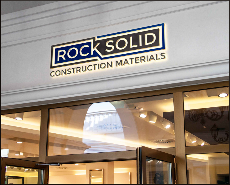Another design by azka submitted to the Logo Design for Rock Solid Construction Materials  by pjjdubreuil@gmail.com 