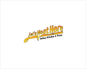 Logo Design Entry 2295890 submitted by femihidayat to the contest for Let's Meat Here Urban Kitchen + Pizza run by davidjuarezmail