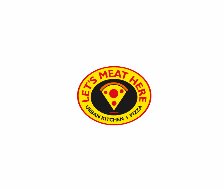 Logo Design entry 2295891 submitted by robertdc to the Logo Design for Let's Meat Here Urban Kitchen + Pizza run by davidjuarezmail