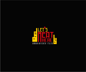 Logo Design entry 2295893 submitted by Singadipa to the Logo Design for Let's Meat Here Urban Kitchen + Pizza run by davidjuarezmail