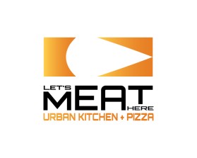 Logo Design entry 2295900 submitted by Armchtrm to the Logo Design for Let's Meat Here Urban Kitchen + Pizza run by davidjuarezmail