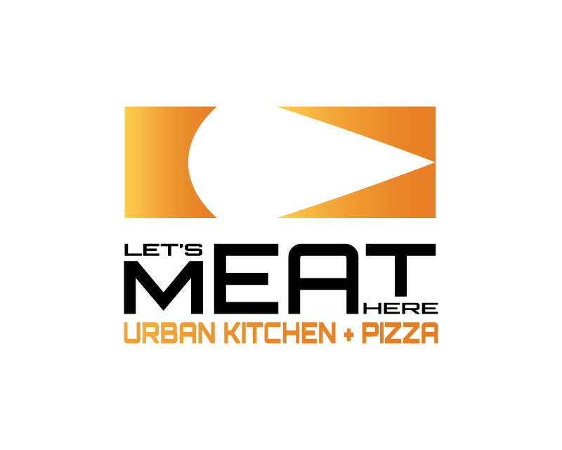 Logo Design entry 2295911 submitted by deso to the Logo Design for Let's Meat Here Urban Kitchen + Pizza run by davidjuarezmail