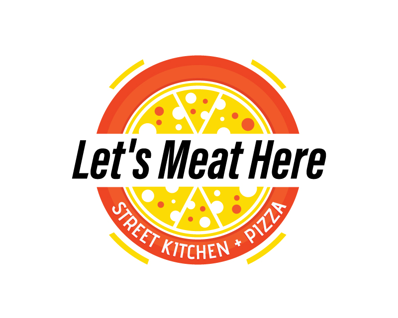 Logo Design entry 2295911 submitted by shounjiro26 to the Logo Design for Let's Meat Here Urban Kitchen + Pizza run by davidjuarezmail