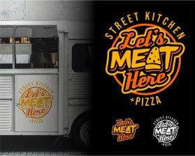 Logo Design entry 2295911 submitted by Armchtrm to the Logo Design for Let's Meat Here Urban Kitchen + Pizza run by davidjuarezmail