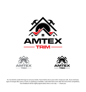 Logo Design entry 2298445 submitted by 86design to the Logo Design for Amtex Trim run by Lapaipaandando