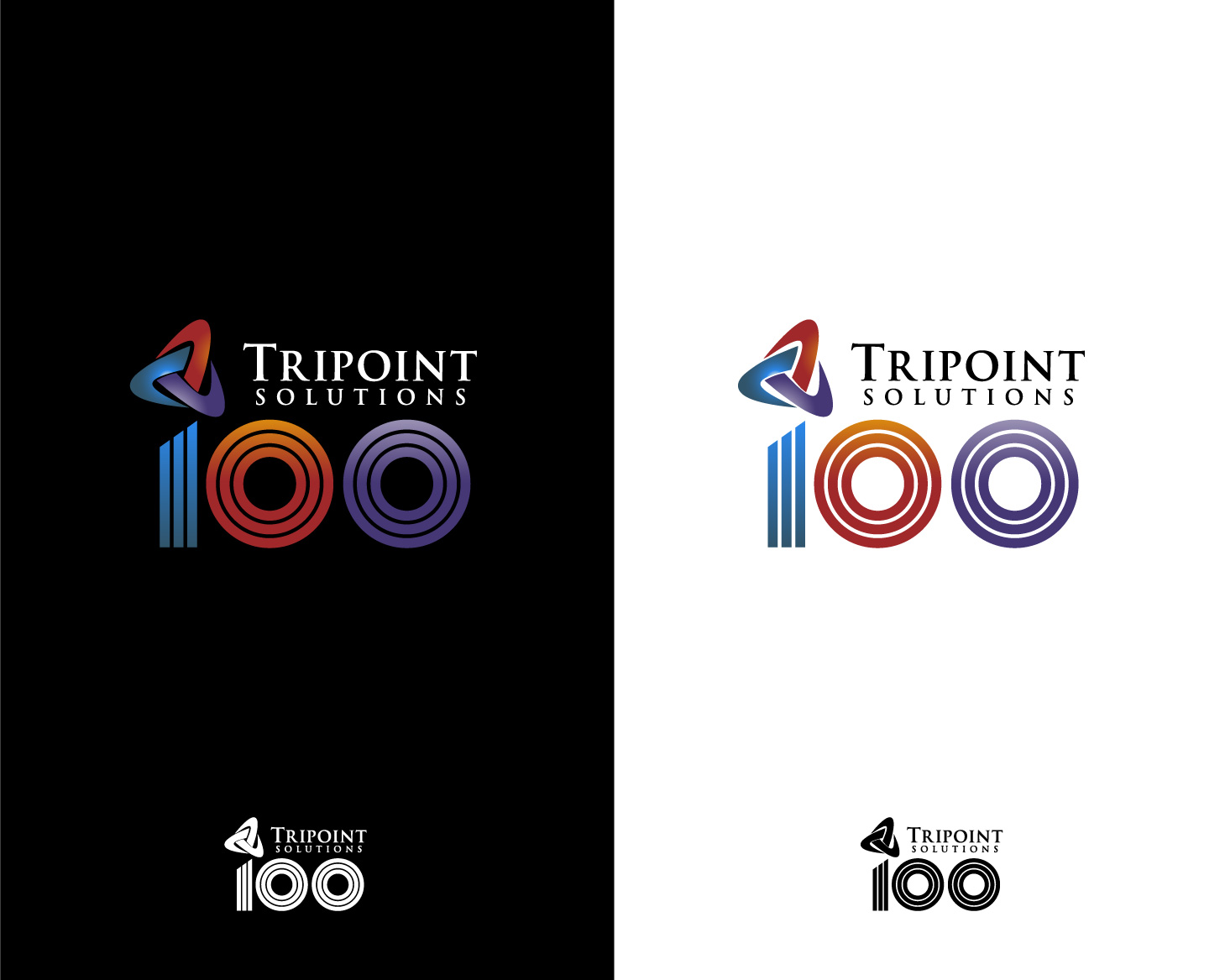 Logo Design entry 2305746 submitted by pandan to the Logo Design for Tripoint Solutions |  Tripointsolutions.com run by pmcgold01