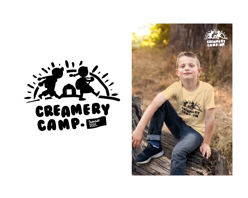 Logo Design entry 2307780 submitted by klflie99 to the Logo Design for Creamery Camp  run by sweetthistlefarms