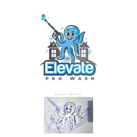 Logo Design entry 2297594 submitted by fr studio to the Logo Design for Elevate Pro Wash run by Brendan@Elevateprowash