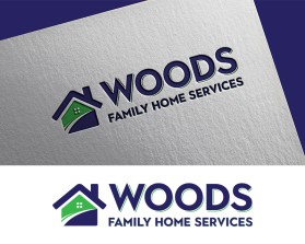Logo Design entry 2309663 submitted by fr studio to the Logo Design for Woods Family Home Services run by unkanny75