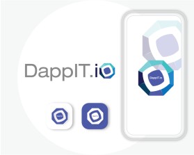 Logo Design entry 2313627 submitted by juons to the Logo Design for dappit.io run by EyeObjekt