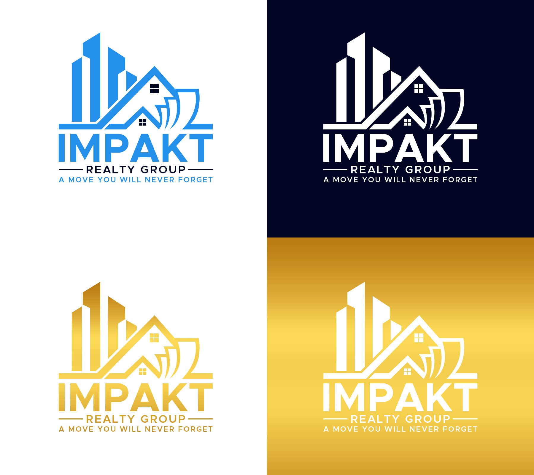 Logo Design entry 2316766 submitted by Hasibul_083 to the Logo Design for Impakt Realty Group run by TACAMPBE 