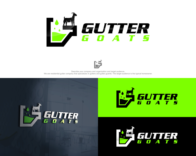 Logo Design entry 2319682 submitted by ka_wula_alit to the Logo Design for Gutter Goats run by Huffhuber
