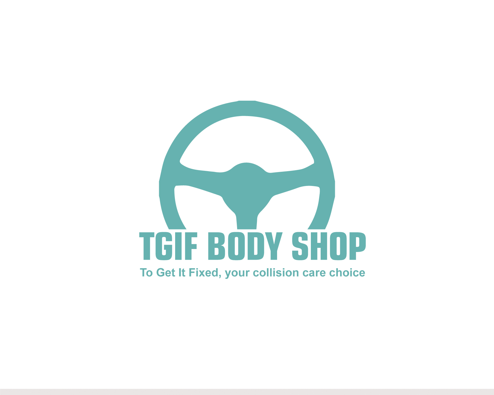 Logo Design entry 2650852 submitted by bayau to the Logo Design for TGIF Body Shop run by Curious1!