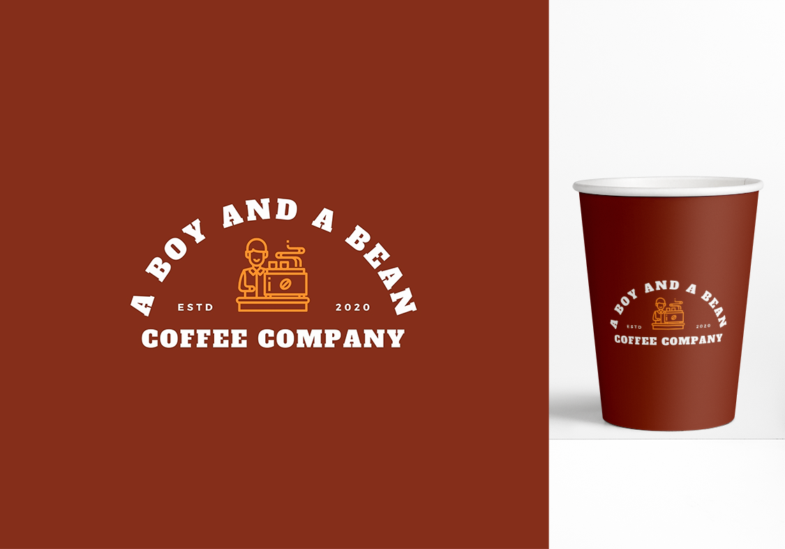 Logo Design entry 2330329 submitted by HGRAPHICS to the Logo Design for A BOY AND A BEAN COFFEE COMPANY run by ABAB