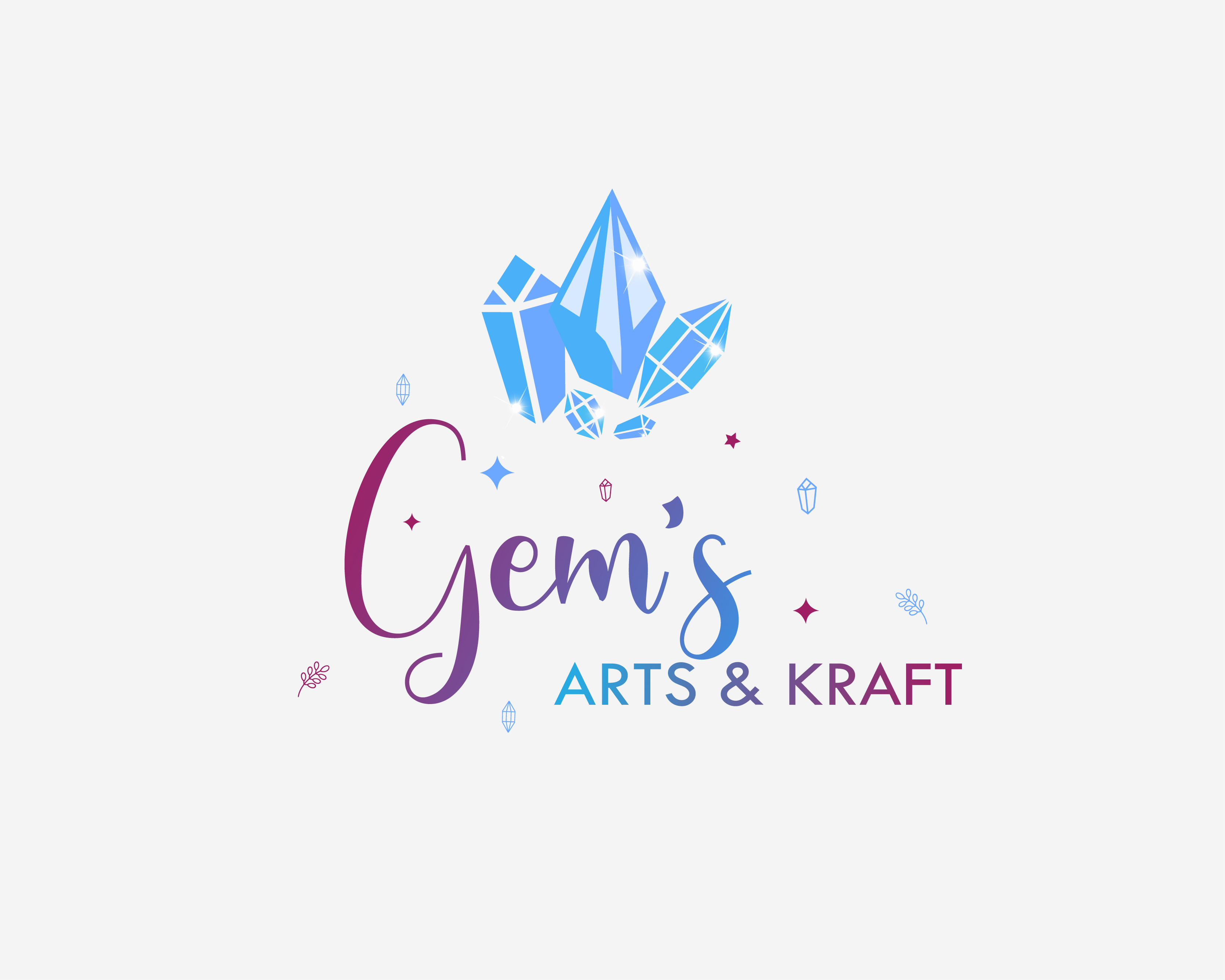 Logo Design entry 2340837 submitted by designershrutisingh to the Logo Design for Gem's Arts & Kraft run by mekulpa