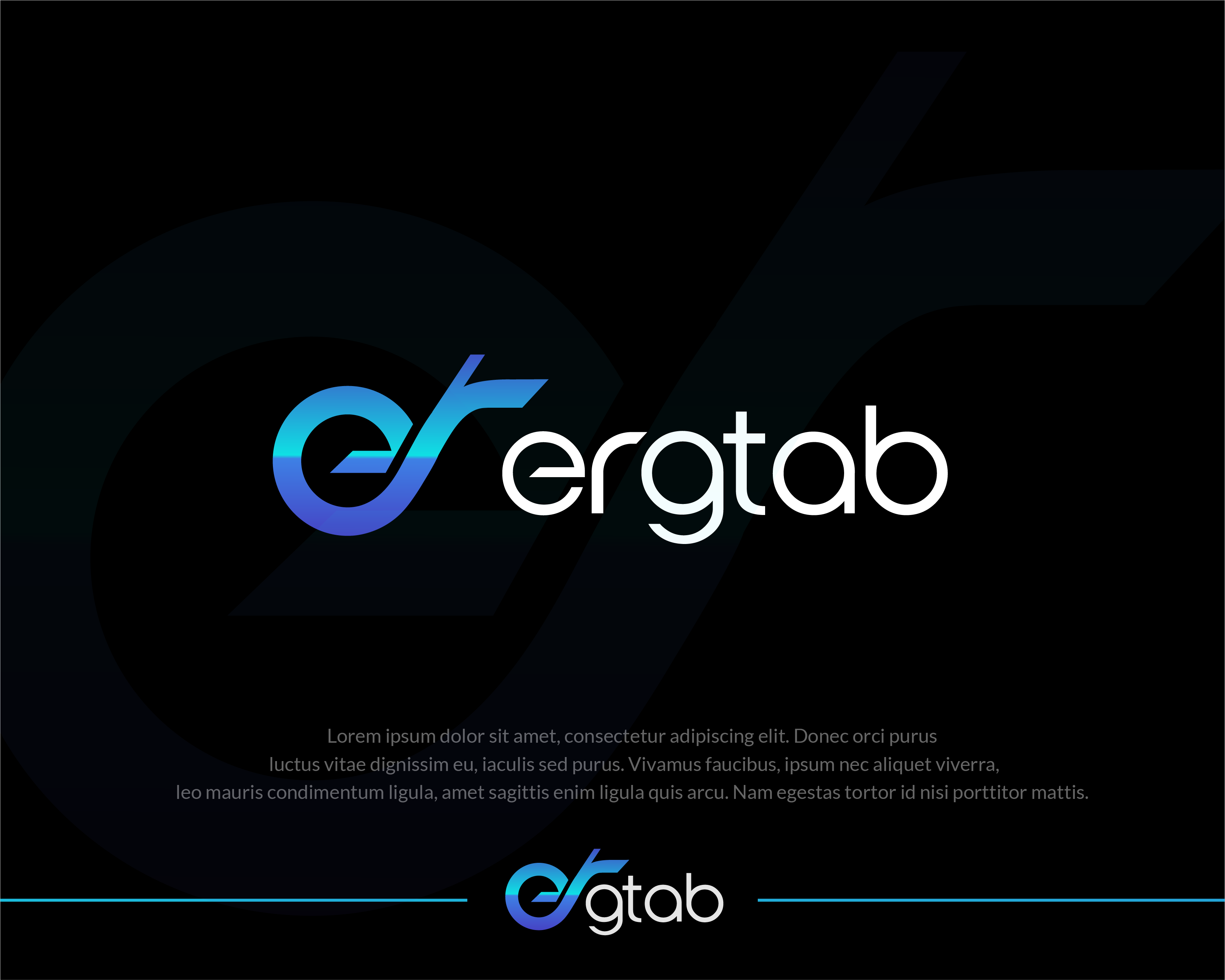 Logo Design entry 2341831 submitted by dhanny09 to the Logo Design for ergtab run by luciancd