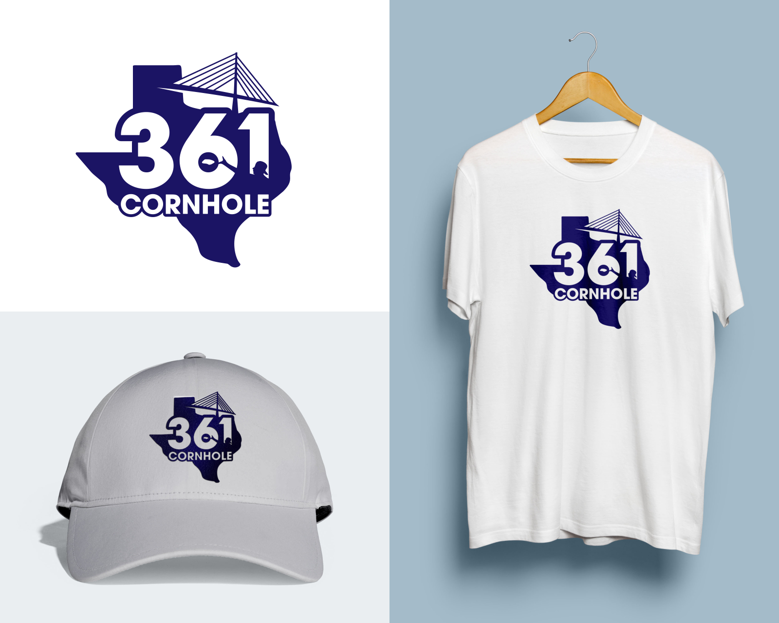 Logo Design entry 2345025 submitted by Tony_Brln to the Logo Design for 361 Cornhole  run by novaman69