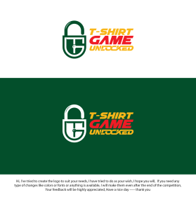 Logo Design entry 2347435 submitted by Baghusmaulana to the Logo Design for T-Shirt Game Unlocked run by inhousebg