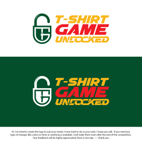 Logo Design entry 2347442 submitted by ENVIRON to the Logo Design for T-Shirt Game Unlocked run by inhousebg