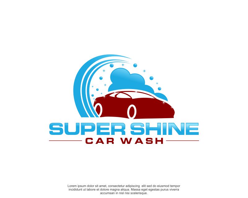 Logo Design entry 2350661 submitted by nosukar to the Logo Design for Super Shine Car Wash run by andyincali