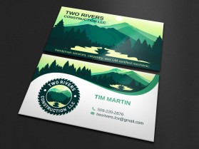 Business Card & Stationery Design entry 2365557 submitted by Amit1991 to the Business Card & Stationery Design for Two Rivers Construction run by katie.seekins@gmail.com